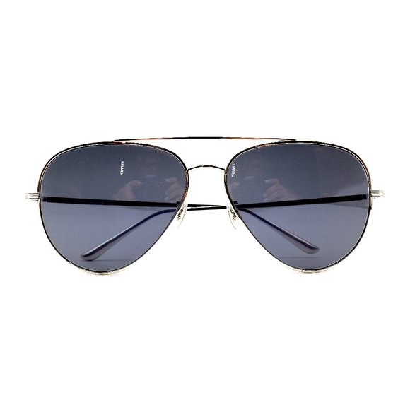 NEW OLIVER PEOPLES OV1277ST 5036R5 SILVER BLUE LENS AUTHENTIC SUNGLASSES 58-14 - Picture 6 of 8